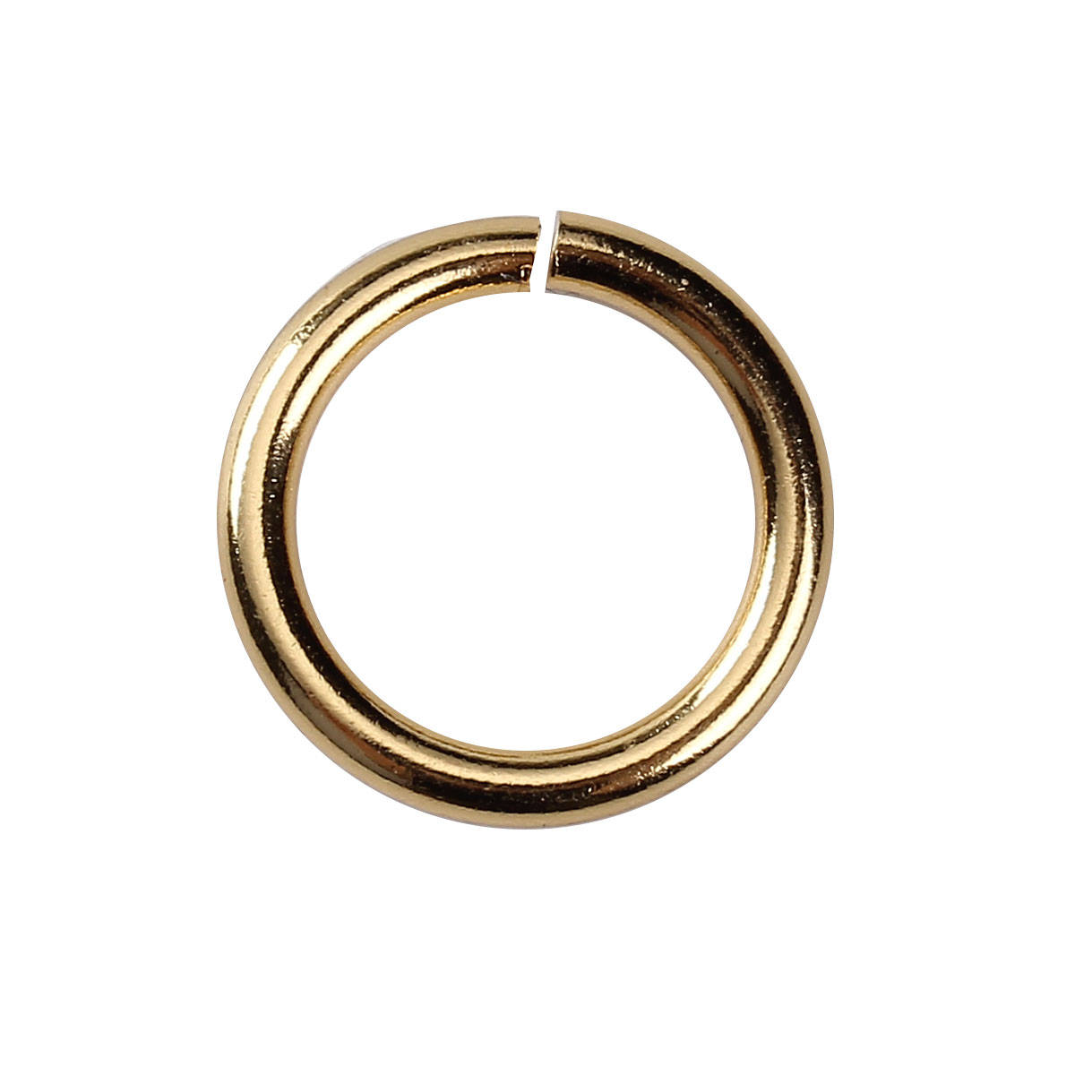 J263 50 pcs 304 Stainless Steel Gold Plated Open Jump Rings 15mm 12